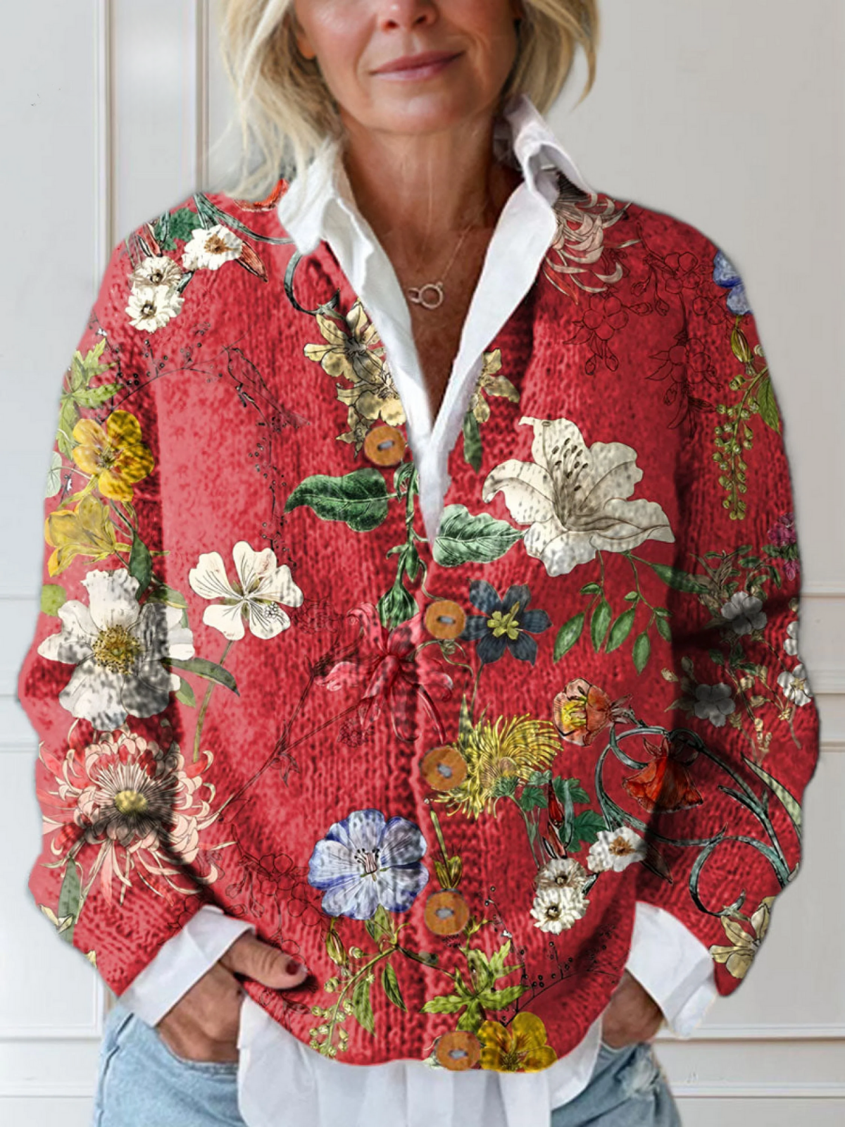 Lena&Rose | Claire - Vintage Floral Cardigan Sweater
