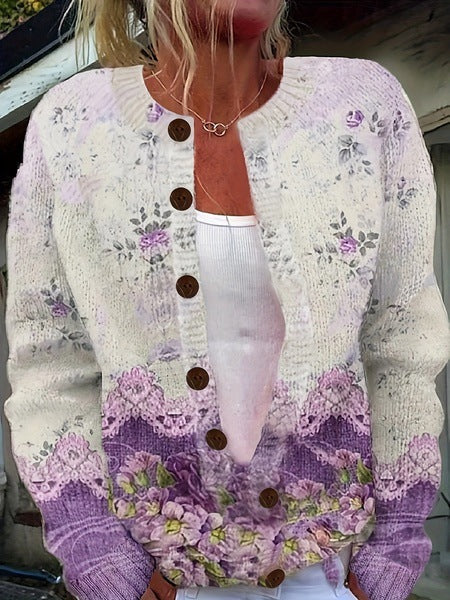 Lena&Rose | Claire - Vintage Floral Cardigan Sweater