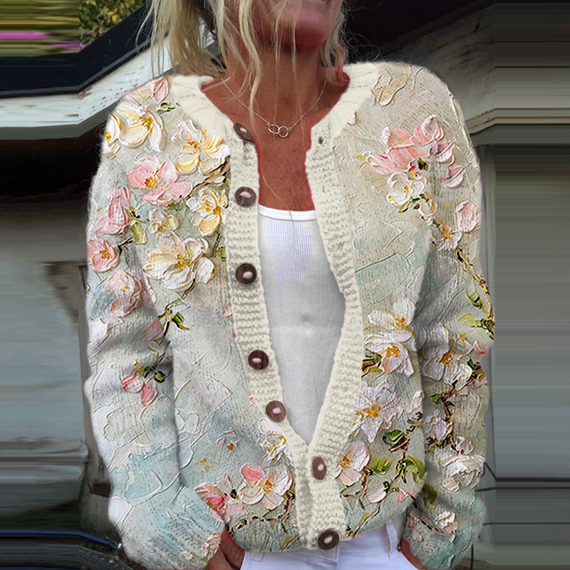 Lena&Rose | Claire - Vintage Floral Cardigan Sweater