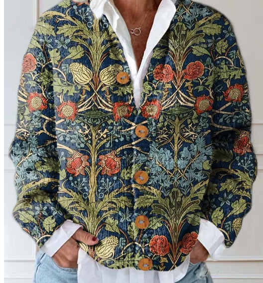 Lena&Rose | Claire - Vintage Floral Cardigan Sweater